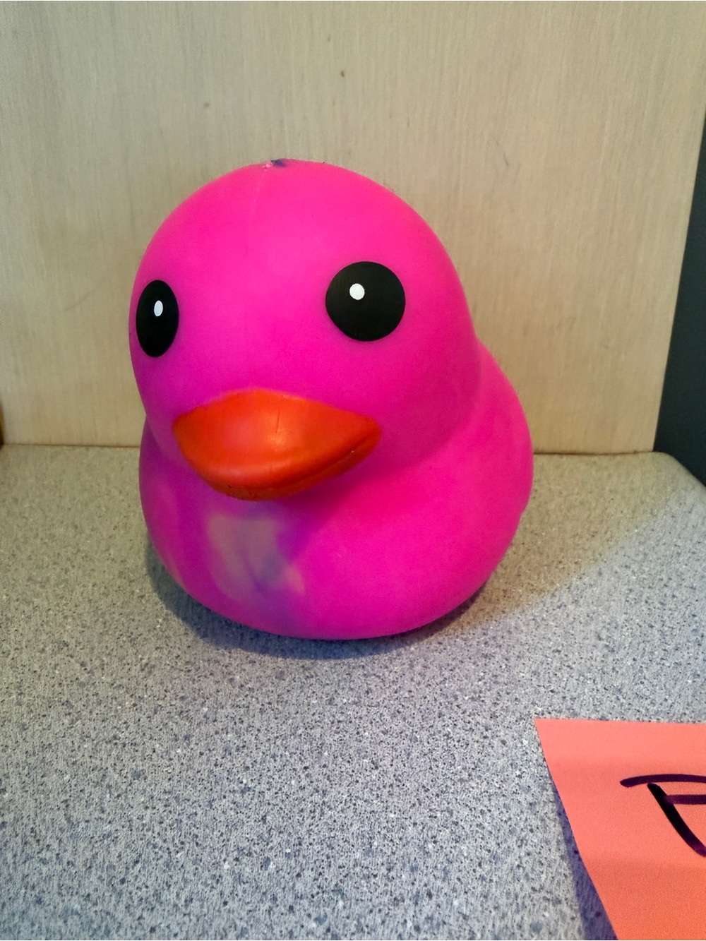 New Jumbo 5" XL Squishy Duck Rainbow Tie Dye Toy Toymendous 3+ Pink Squeeezy P